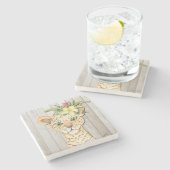 PARTIJDIEREN STENEN ONDERZETTER (Zijkant)