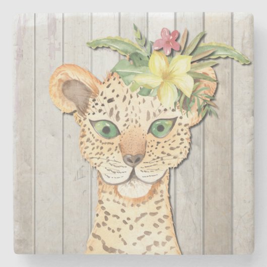 PARTIJDIEREN STENEN ONDERZETTER (Voorkant)