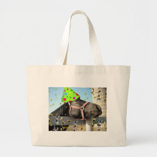 partijdierpaard grote tote bag