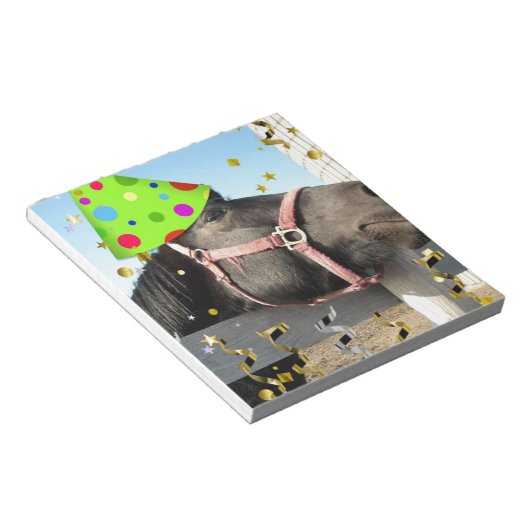 partijdierpaard notitieblok (Schuin)