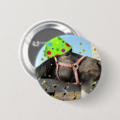 partijdierpaard ronde button 5,7 cm (Voorkant /achterkant)