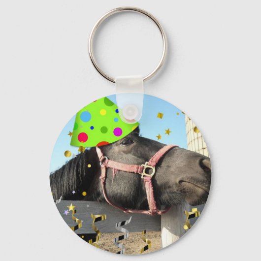 partijdierpaard sleutelhanger (Voorkant)