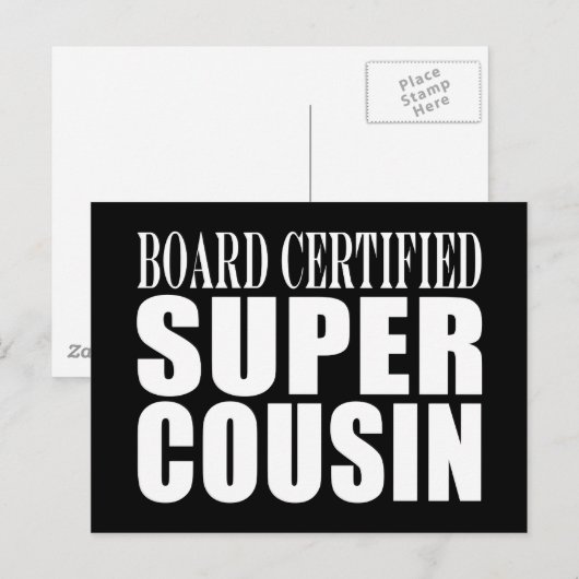 Partijen bij de geboorte : Board Certified Super N Briefkaart (Voorkant / Achterkant)