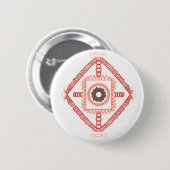 Partijen boho ronde button 5,7 cm (Voorkant /achterkant)