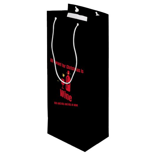 partijen en partijen van wijn cadeautas (Achterkant Gekanteld)