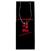 partijen en partijen van wijn cadeautas (Achterkant)