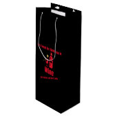 partijen en partijen van wijn cadeautas (Voorkant Gekanteld)