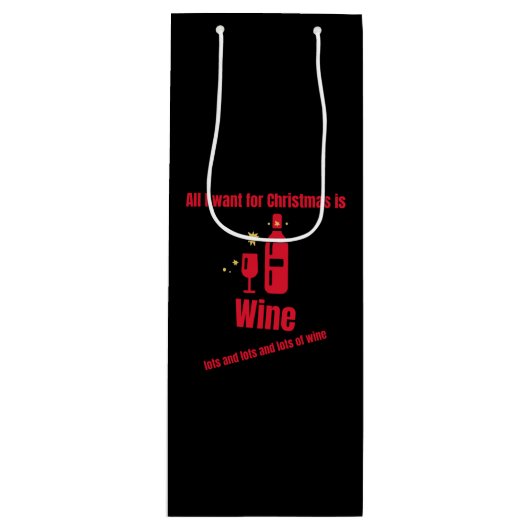 partijen en partijen van wijn cadeautas (Voorkant)