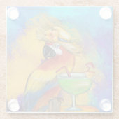 Partijen Glazen Onderzetter (Achterkant)