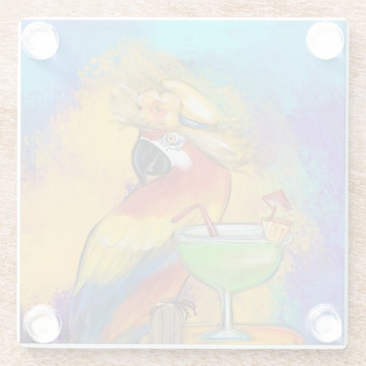 Partijen Glazen Onderzetter (Achterkant)