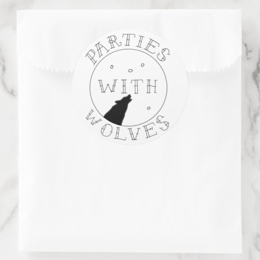 Partijen met Wolves Sticker (Tas)