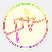 Partijen traumatische retro Stickers (Voorkant)