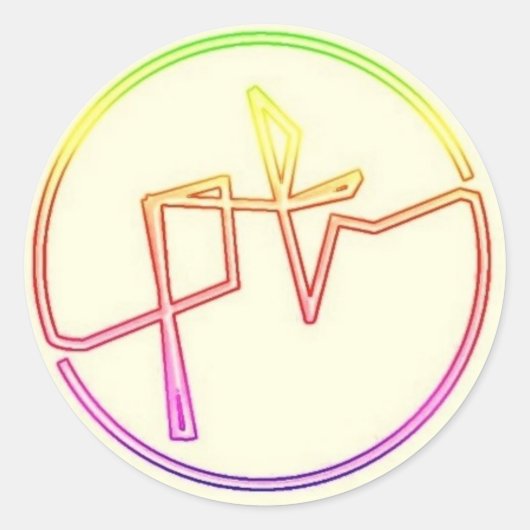 Partijen traumatische retro Stickers (Voorkant)