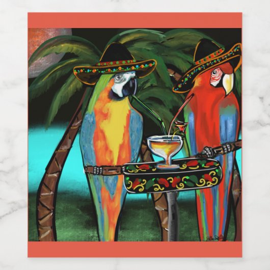 Partijen Wijn Etiket (Enkel label)