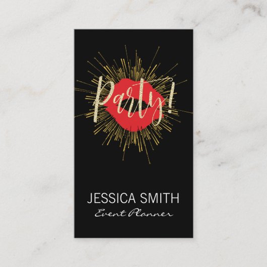 partijexplosie met een kus visitekaartje (Voorkant)