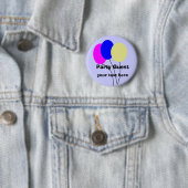 partijgast, knop ronde button 5,7 cm (In situ)