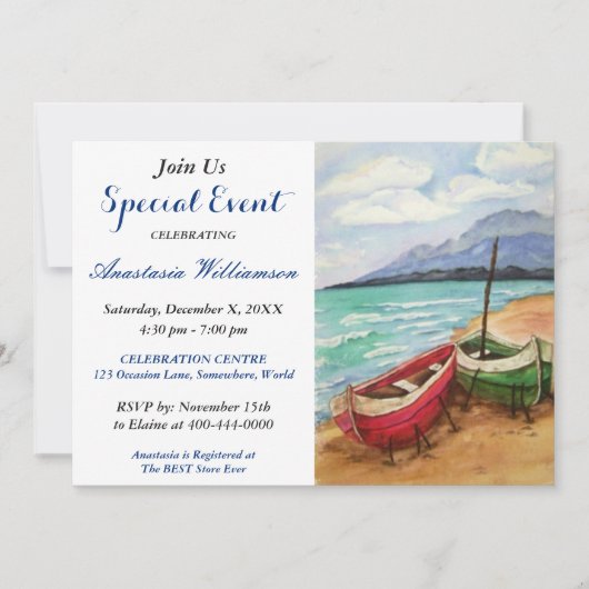 PARTIJGEBEURTENIS EN BEIDE PARTIJ INVITE KAART (Voorkant)