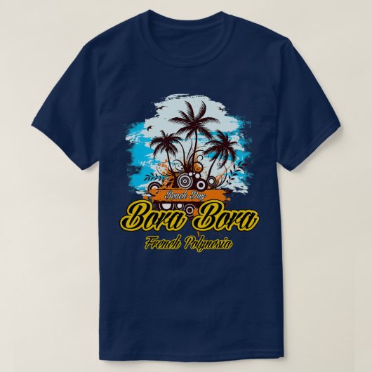 partijgrond in Bora Bora T-shirt (Design voorkant)