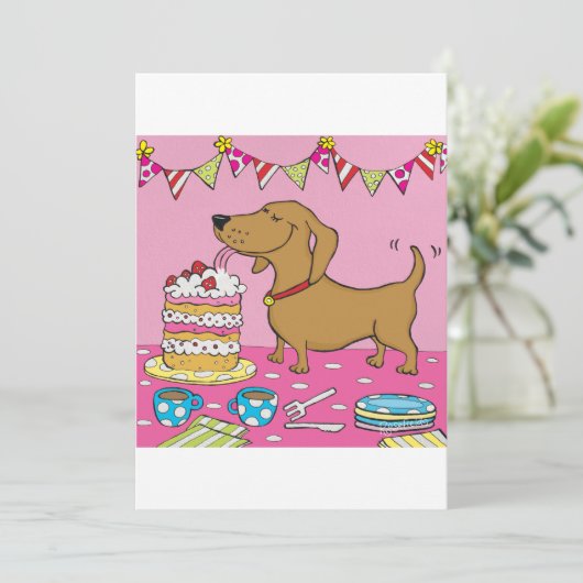 partijhond kaart (Staand voorkant)