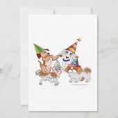 Partijhuisdieren Feestdagenkaart (Voorkant)