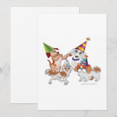 Partijhuisdieren Feestdagenkaart (Voorkant / Achterkant)