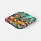  partijillustratie papieren bordje (Gebogen)