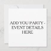 PARTIJINVITATIES - MOJITO RECIPE COCKTAIL ART KAART (Achterkant)