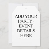 PARTIJINVITATIES - MOJITO RECIPE COCKTAIL ART KAART (Achterkant)