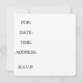 PARTIJINVITATIES, VODKA IS KAPER DAN THERAPIE KAART (Achterkant)