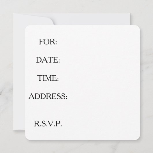 PARTIJINVITATIES, VODKA IS KAPER DAN THERAPIE KAART (Achterkant)