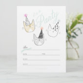 partijkat kaart (Staand voorkant)