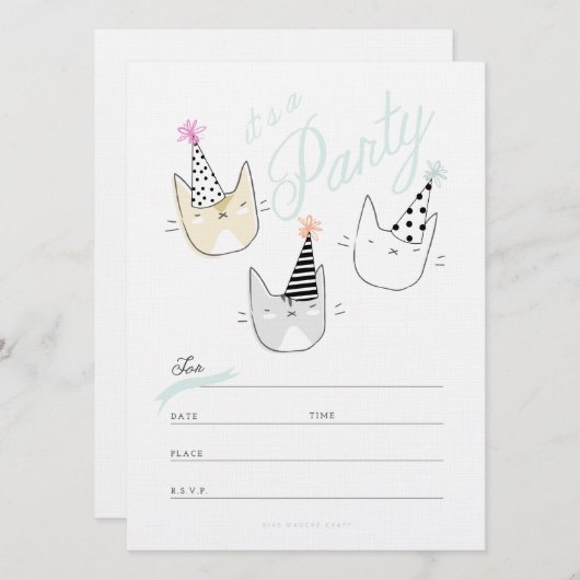 partijkat kaart (Voorkant / Achterkant)