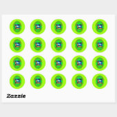 Partijleuzen 1 ronde sticker (Vel)