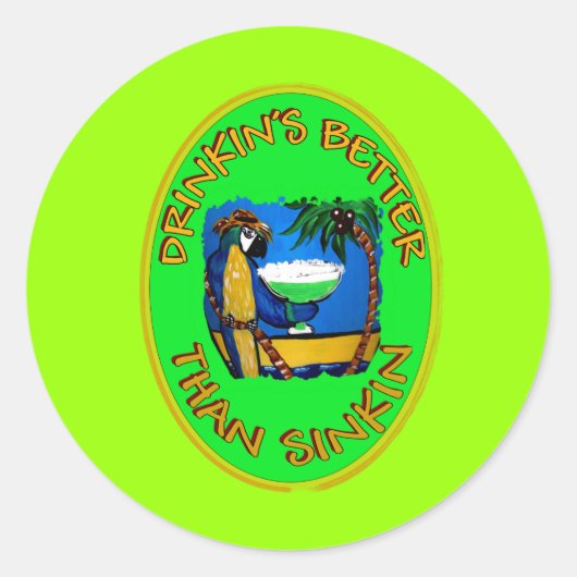 Partijleuzen 1 ronde sticker (Voorkant)