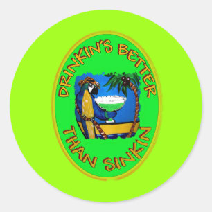 Partijleuzen 1 ronde sticker