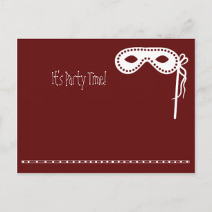 partijmasker uitnodigingen