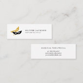 Partijmaskerpictogram Mini Visitekaartje (Voorkant / Achterkant)