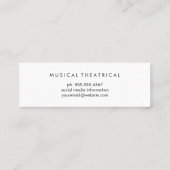 Partijmaskerpictogram Mini Visitekaartje (Achterkant)