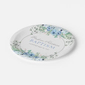 partijmateriaal baptisme Baby Boy Papieren Bordje (Gekanteld)