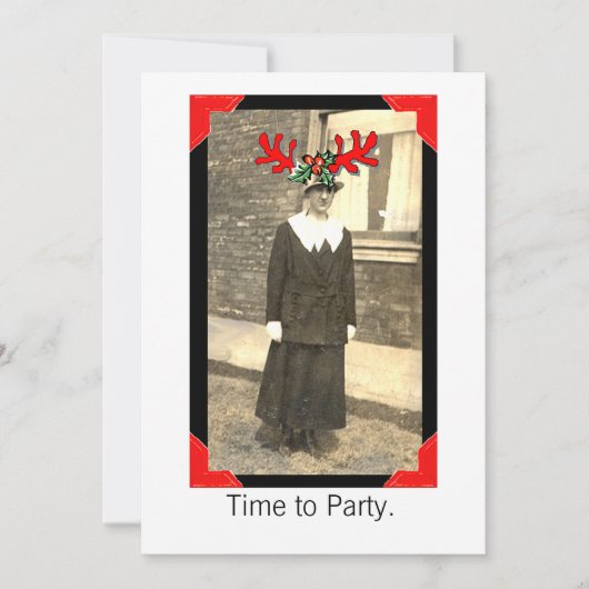 partijmeisje kaart (Voorkant)