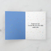 partijmeisje op ballon kaart (Binnen)