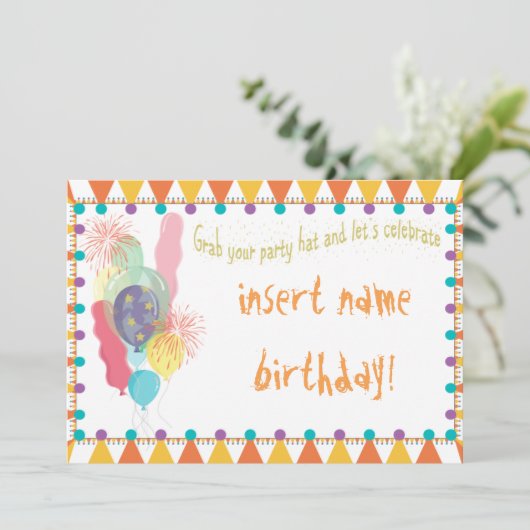 partijpet kaart (Staand voorkant)