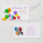 PARTIJPLANNERS VISITEKAARTJE SJABLOON (Voorkant / Achterkant)