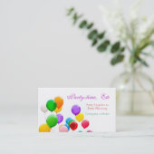 PARTIJPLANNERS VISITEKAARTJE SJABLOON (Staand voorkant)