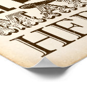 partijteken / We zijn hier allemaal op de achterg Poster (Hoek)