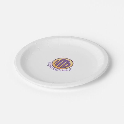 partijtemp papieren bordje (Gekanteld)