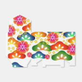 Partijthema 001 kleurrijke japanse doos voor een g bedankdoosjes (Uitgevouwen)