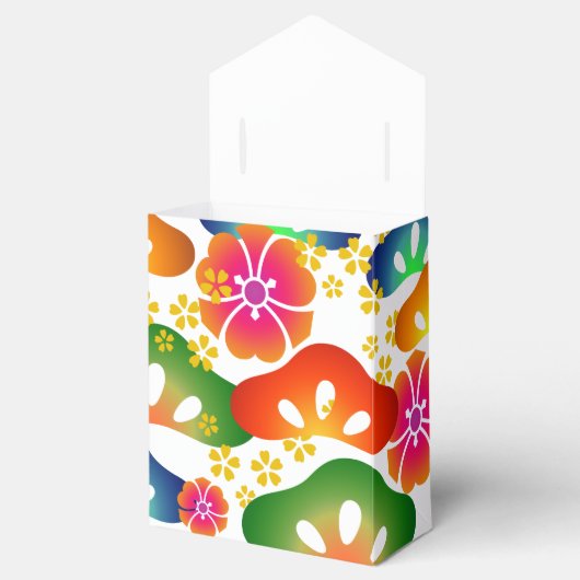 Partijthema 001 kleurrijke japanse doos voor een g bedankdoosjes (Geopend)