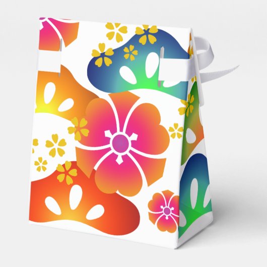 Partijthema 001 kleurrijke japanse doos voor een g bedankdoosjes (Achterkant)