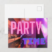 PARTIJTIJD BRIEFKAART (Voorkant / Achterkant)